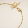 Bracciale con catena Ami de Coeur in ottone dorato Bracciale con catena Ami de Coeur in ottone dorato