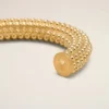 Bracciale in ottone dorato con perline Bracciale in ottone dorato con perline