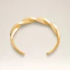 Bracciale in ottone dorato intrecciato Bracciale in ottone dorato intrecciato