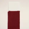 Calzini in cotone rosso e bianco