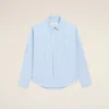 Camicia Ami de Coeur blu in cotone a maniche lunghe Camicia Ami de Coeur blu in cotone a maniche lunghe