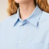 Camicia Ami de Coeur blu in cotone a maniche lunghe Camicia Ami de Coeur blu in cotone a maniche lunghe