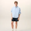 Camicia Ami de Coeur blu in cotone a maniche lunghe Camicia Ami de Coeur blu in cotone a maniche lunghe