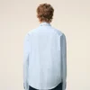 Camicia Ami de Coeur blu in cotone a maniche lunghe Camicia Ami de Coeur blu in cotone a maniche lunghe