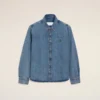 Camicia Ami de Coeur in cotone denim blu Camicia Ami de Coeur in cotone denim blu