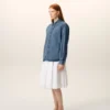 Camicia Ami de Coeur in cotone denim blu Camicia Ami de Coeur in cotone denim blu