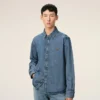 Camicia Ami de Coeur in cotone denim blu Camicia Ami de Coeur in cotone denim blu
