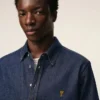 Camicia Ami de Coeur in cotone denim blu Camicia Ami de Coeur in cotone denim blu