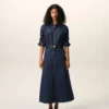 Camicia Ami de Coeur in cotone denim blu Camicia Ami de Coeur in cotone denim blu