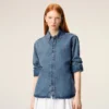 Camicia Ami de Coeur in cotone denim blu Camicia Ami de Coeur in cotone denim blu