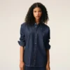 Camicia Ami de Coeur in cotone denim blu Camicia Ami de Coeur in cotone denim blu