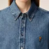Camicia Ami de Coeur in cotone denim blu Camicia Ami de Coeur in cotone denim blu