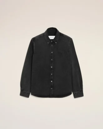 Camicia Ami de Coeur in cotone denim nero Camicia Ami de Coeur in cotone denim nero