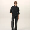 Camicia Ami de Coeur in cotone denim nero Camicia Ami de Coeur in cotone denim nero