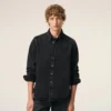 Camicia Ami de Coeur in cotone denim nero Camicia Ami de Coeur in cotone denim nero