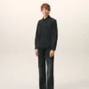 Camicia Ami de Coeur in cotone denim nero Camicia Ami de Coeur in cotone denim nero