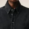 Camicia Ami de Coeur in cotone denim nero Camicia Ami de Coeur in cotone denim nero