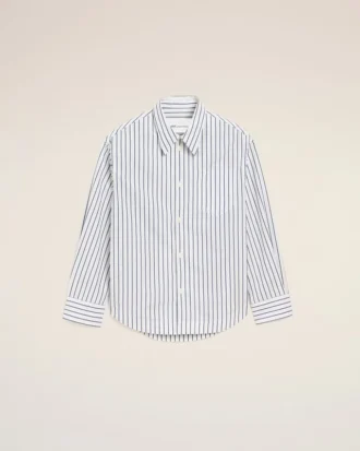 camicia ampia ami de coeur in cotone a righe bianche 1 330x413 - Camicia ampia Ami de Coeur in cotone a righe bianche