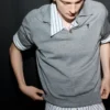 Camicia ampia Ami de Coeur in cotone a righe bianche