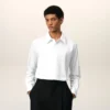 Camicia classica Ami de Coeur in cotone bianco