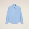 Camicia classica Ami de Coeur in cotone blu Camicia classica Ami de Coeur in cotone blu