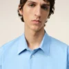 Camicia classica Ami de Coeur in cotone blu Camicia classica Ami de Coeur in cotone blu