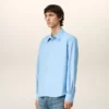 Camicia classica Ami de Coeur in cotone blu Camicia classica Ami de Coeur in cotone blu
