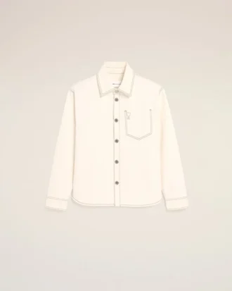 Camicia oversize Ami de Coeur in cotone bianco
