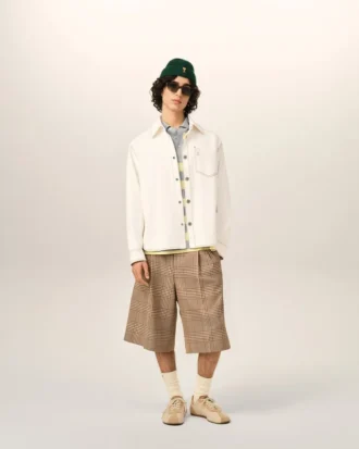 Camicia oversize Ami de Coeur in cotone bianco
