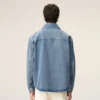 Camicia oversize in maglia di cotone blu Ami de Coeur Camicia oversize in maglia di cotone blu Ami de Coeur