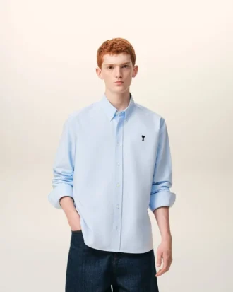 Camicia Oxford Ami de Coeur in cotone blu