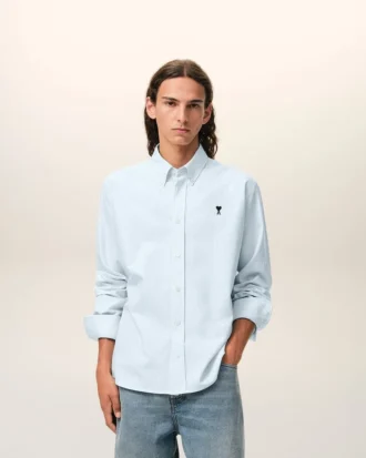 Camicia Oxford Ami de Coeur in cotone blu