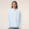 Camicia Oxford Ami de Coeur in cotone blu Camicia Oxford Ami de Coeur in cotone blu