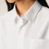 Camicia squadrata Ami de Coeur in cotone bianco Camicia squadrata Ami de Coeur in cotone bianco