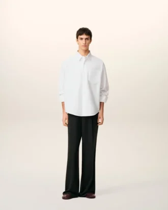 Camicia squadrata Ami de Coeur in cotone bianco