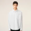 Camicia squadrata Ami de Coeur in cotone bianco Camicia squadrata Ami de Coeur in cotone bianco