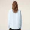 Camicie classiche a maniche lunghe in cotone blu con colletto button-down e ricamo ADC Camicie classiche a maniche lunghe in cotone blu con colletto button-down e ricamo ADC
