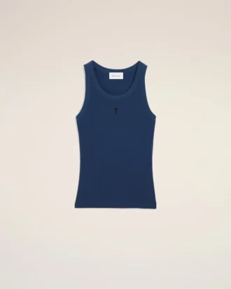 Canotta Ami de Coeur in cotone blu