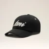 Cappellino Ami in cotone nero con toppa in feltro Cappellino Ami in cotone nero con toppa in feltro
