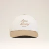 Cappellino Ami Paris in cotone bicolore beige e bianco Cappellino Ami Paris in cotone bicolore beige e bianco