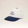 Cappellino Ami Paris in cotone bicolore blu e bianco Cappellino Ami Paris in cotone bicolore blu e bianco