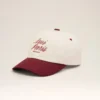 Cappellino Ami Paris in cotone bicolore rosso e bianco Cappellino Ami Paris in cotone bicolore rosso e bianco