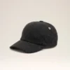 Cappellino Ami Paris in denim nero con toppa laterale Cappellino Ami Paris in denim nero con toppa laterale