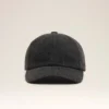 Cappellino Ami Paris in denim nero con toppa laterale Cappellino Ami Paris in denim nero con toppa laterale