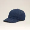 Cappellino con toppa laterale Ami Paris in denim blu Cappellino con toppa laterale Ami Paris in denim blu