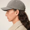 Cappellino in cotone grigio con ricamo Ami de Coeur Cappellino in cotone grigio con ricamo Ami de Coeur