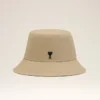 Cappello a secchiello Ami de Coeur in cotone beige Cappello a secchiello Ami de Coeur in cotone beige