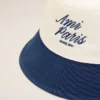 Cappello Ami Paris in cotone blu e bianco Cappello Ami Paris in cotone blu e bianco