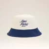 Cappello Ami Paris in cotone blu e bianco Cappello Ami Paris in cotone blu e bianco