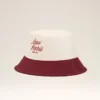 Cappello Ami Paris in cotone rosso e bianco Cappello Ami Paris in cotone rosso e bianco